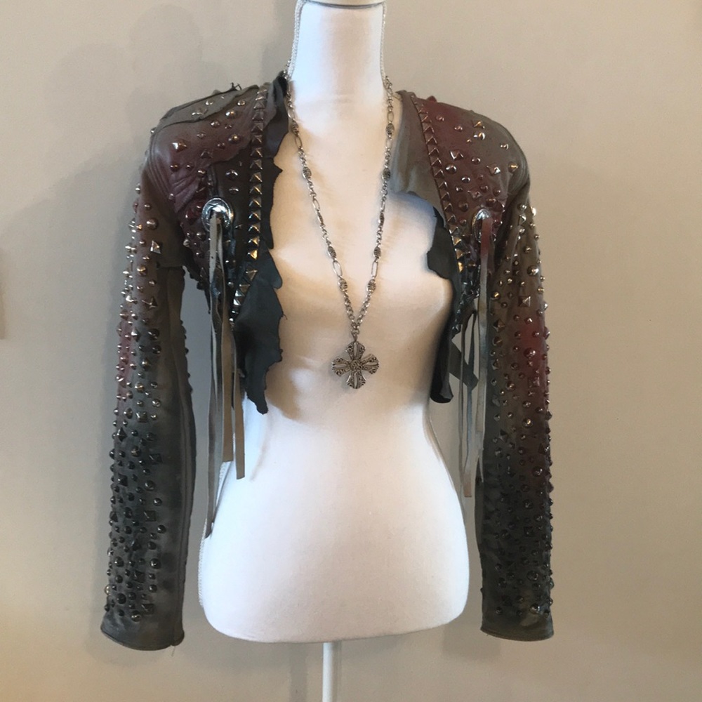 OG Toxic vision! Motörhead metal leather jacket.